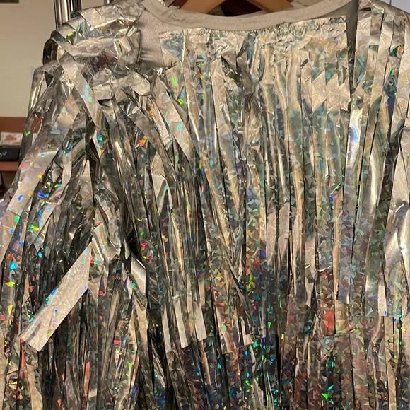 Bottle Blonde Studio Disco Dreams holographic fringe jacket - Picture 9 of 9